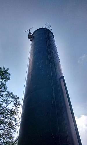 Reservatório metálico tubular Reservatório metálico tubular